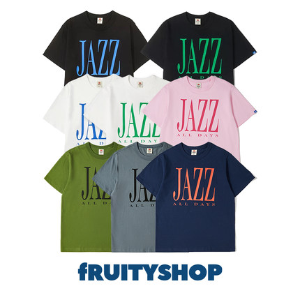 fRUITYSHOP | JAZZ ALL DAYS 纯棉圆领套头短袖Tee