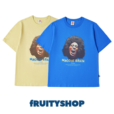 fRUITYSHOP宽松套头圆领潮酷短袖