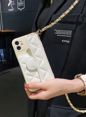 红米note11Pro手机壳小香风note10链条挂绳NOTE7/8PRO高级感Note9背带式4G防摔5G硅胶POCO M3PRO海外MAX钱包