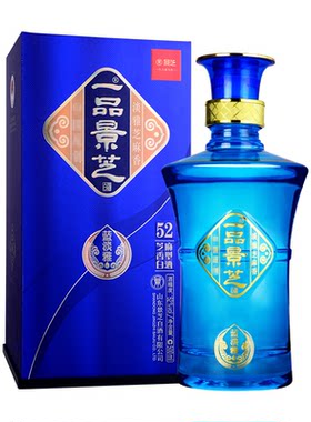 一品景芝蓝淡雅52度500ml*6瓶白酒整箱国标芝麻香型景芝酒系列