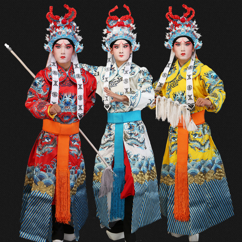 戏曲龙剑衣戏剧京剧武生老生花脸剑衣舞台演出小生龙剑衣戏剧服装