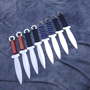 武术套路双匕双首鸡翅木表演训练道具双匕首对练比赛用小刀未开刃