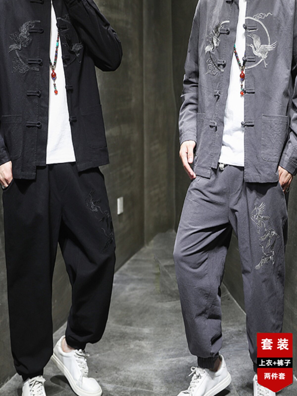 CHINESE STYLE MENS COTTON AND LINEN RETRO STYLE HANFU ZHONGSHAN SUIT LINEN SUIT ANCIENT COSTUME JACKET CHINESE YOUTH TANG SUIT TIDE