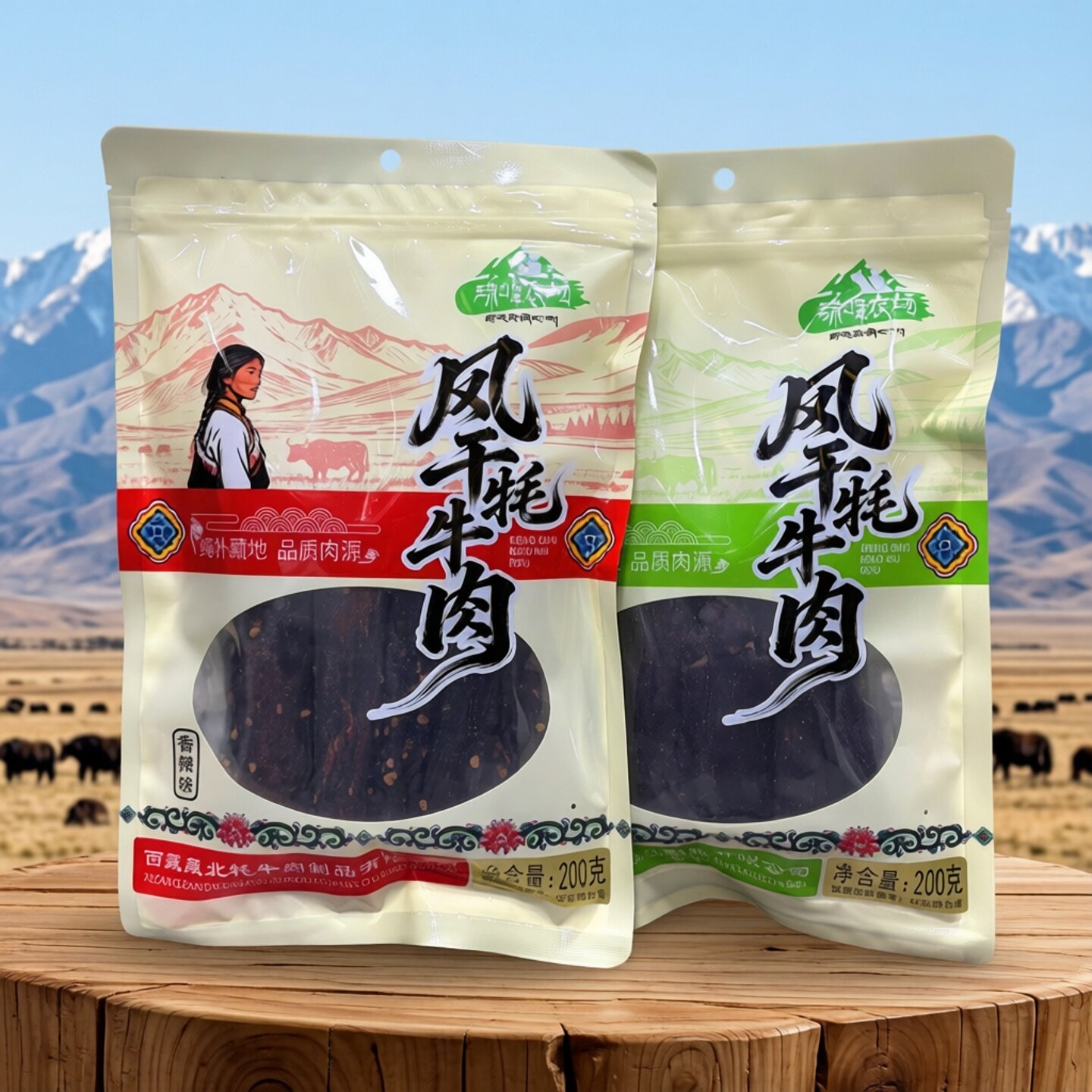 西藏珠峰农场风干手撕牦牛肉干袋装麻香辣即食五香耗牛肉熟食零食