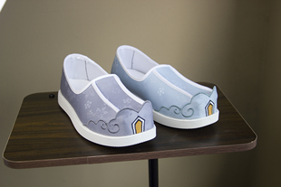 原创宋明制复原云履男女方舄高功鞋方头鞋夫子鞋配道袍汉服鞋布鞋