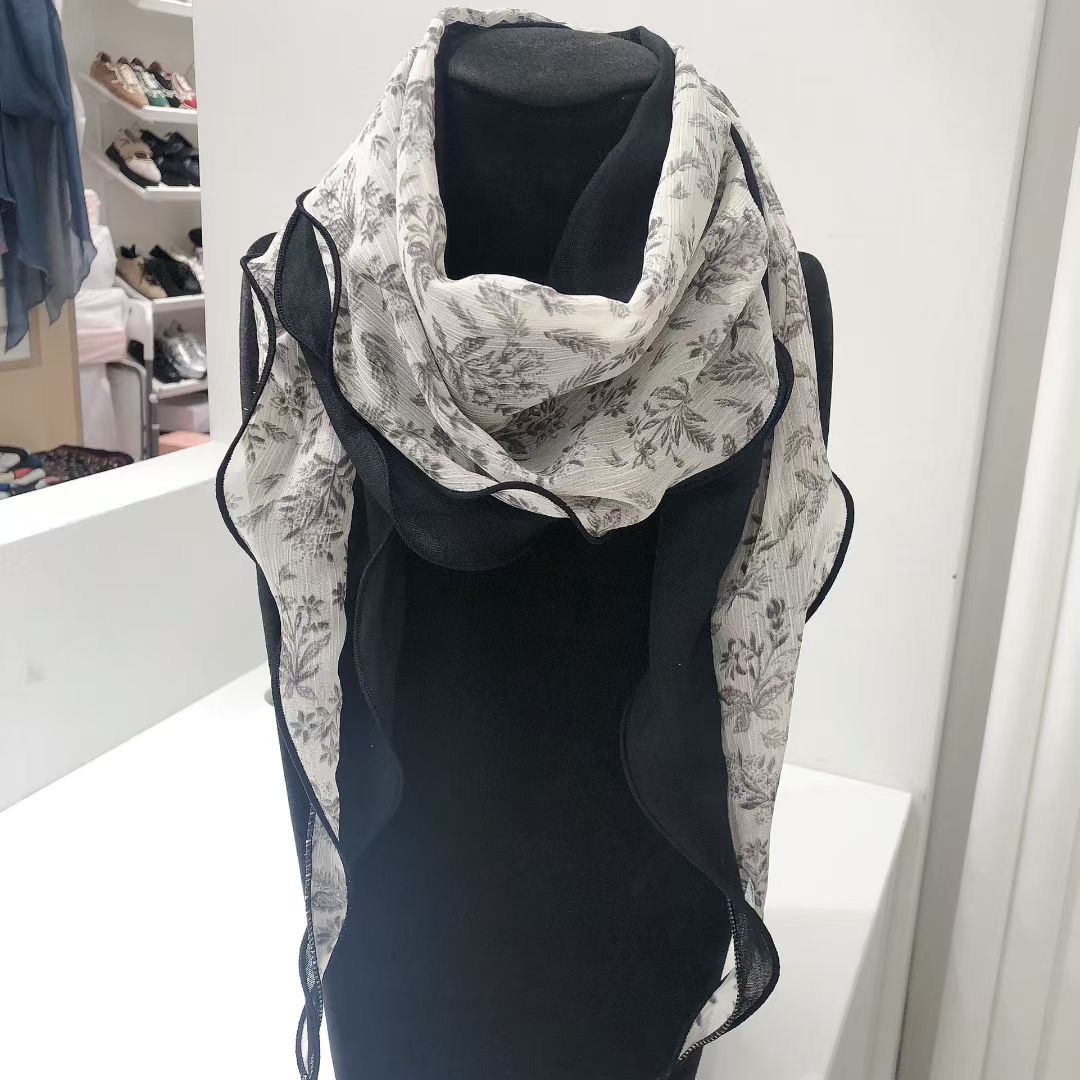 菱形 拼接 围巾wing 东大门代购 时尚丝巾40*130cm