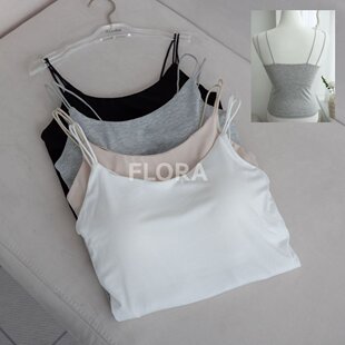 吊带背心  双带 美背  FLORA   韩国东大门代购 胸垫不可拆5