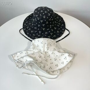 渔夫帽 春Lovelyhat东大门代购 洋气 女碎花款防风绳 均码女帽4