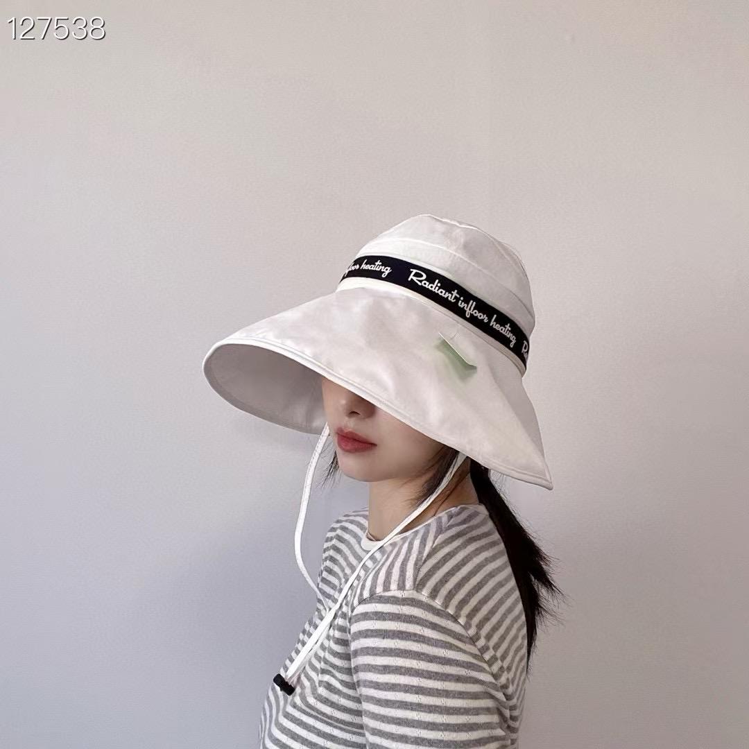 可折叠渔夫帽Lovely春款东大门代购百搭洋气字母防风绳女帽子2