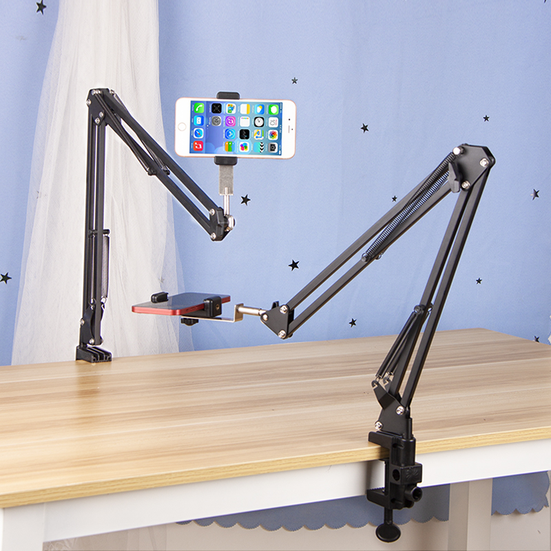 手机俯拍支架桌面拍摄直播网课书法绘画美甲多功能可折叠悬臂架