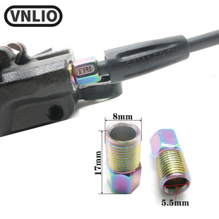 vnlio自行车油管紧迫螺丝 不锈钢空心螺丝 油碟刹车橄榄头8mm螺丝