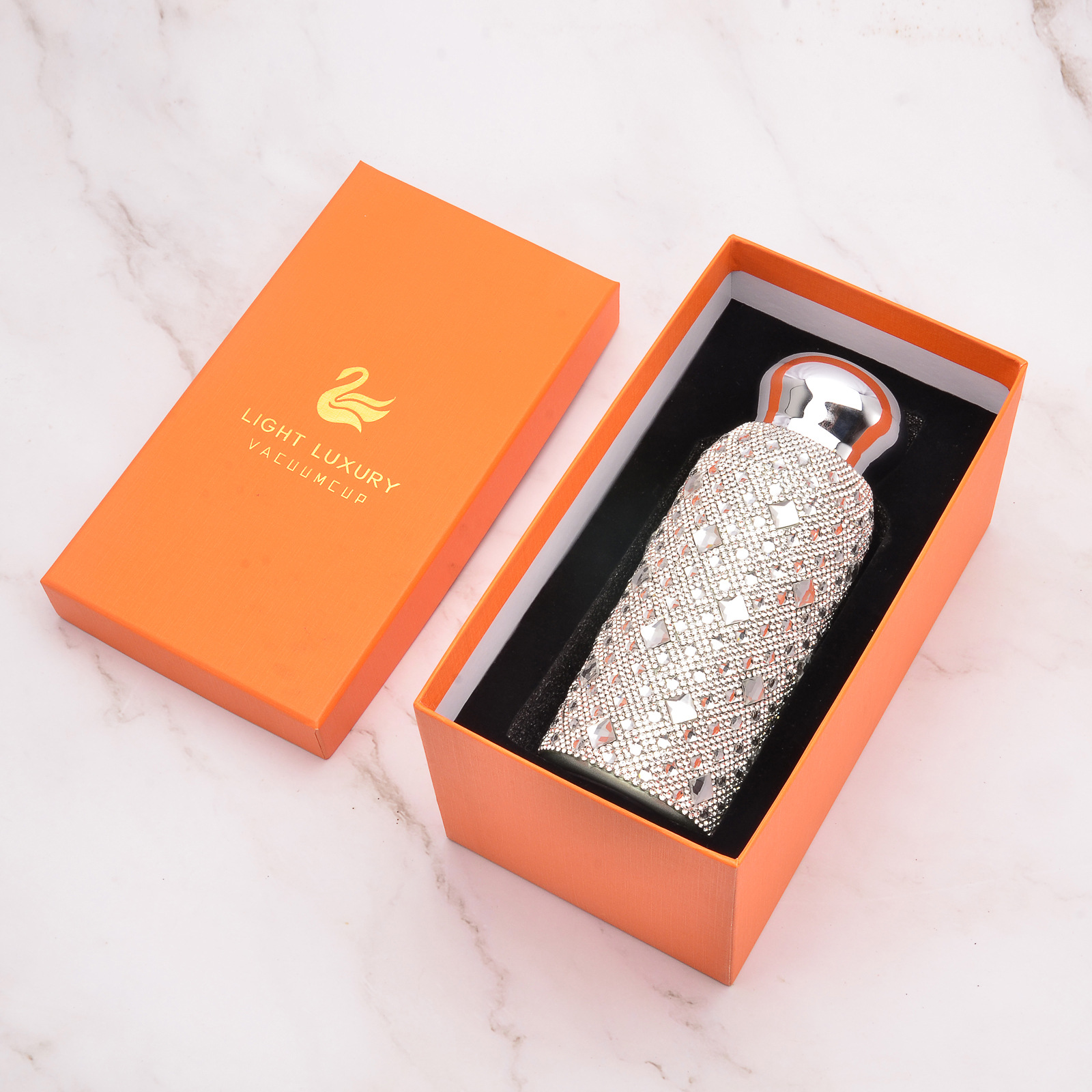 高档钻石保温杯镶钻水杯女生礼物