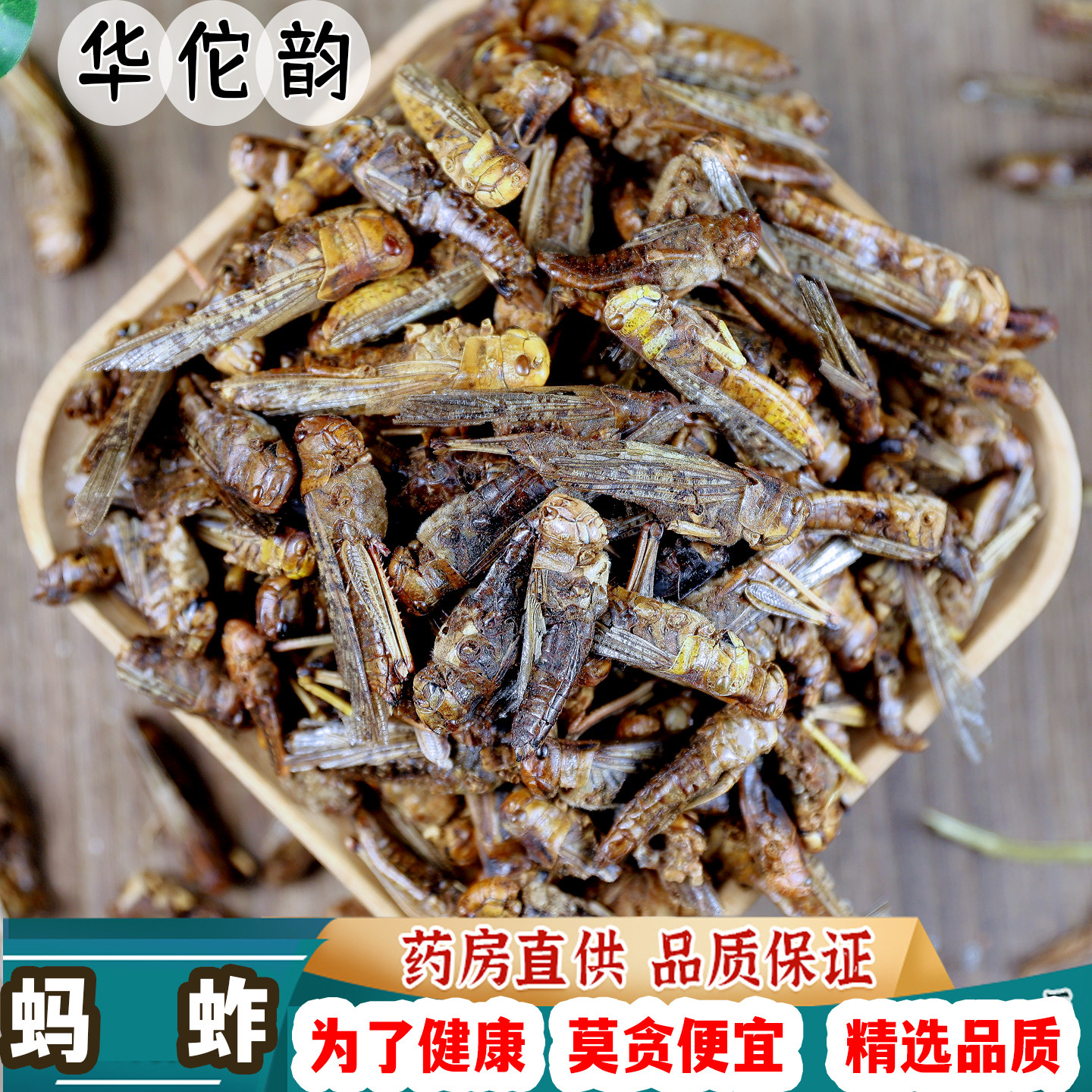 华佗韵中药材蝗虫干蚂蚱干五谷虫干蛐蛐干中草药 可无痕发