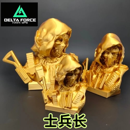 三角洲行动周边模型摆件手办德德穆兰立体 德雷斯 士兵长3D打印潮