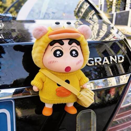 小黄鸭小新可爱车载桌面手办