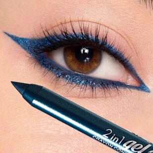Matte Blue Eyeliner Gel Waterproof lasting lipliner Colourfu