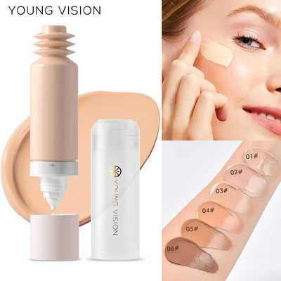 Bottom press Liquid foundation matte oil control Face makeup
