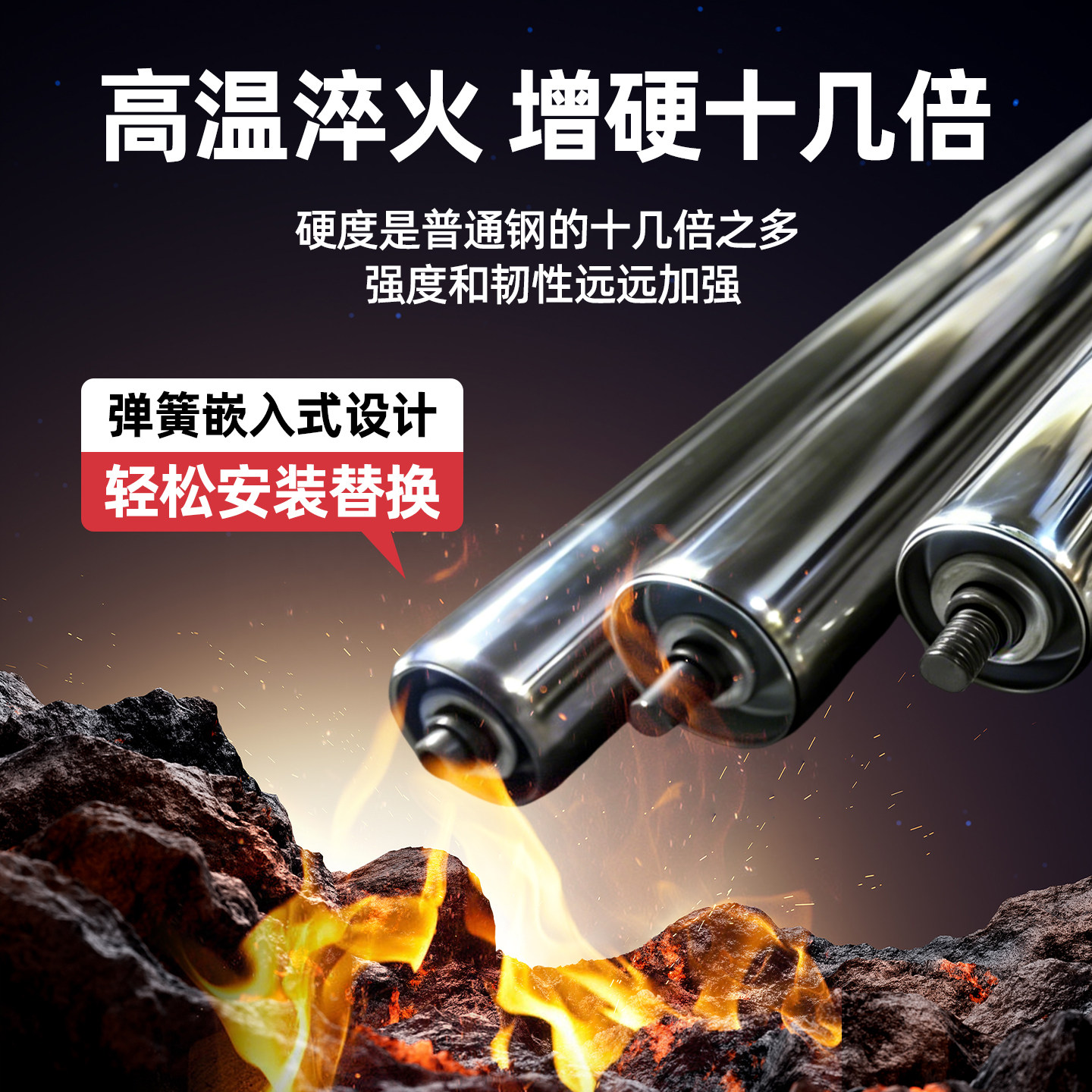 加厚不锈钢托辊无动力滚筒动力滚筒输送机双链轮滚筒流水线输送带图片