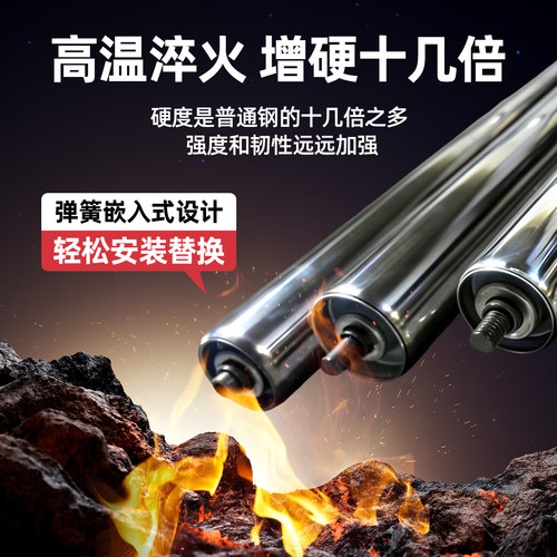 加厚不锈钢托辊无动力滚筒动力滚筒输送机双链轮滚筒流水线输送带