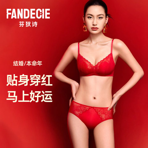 芬狄诗无钢圈小胸兔耳朵杯内衣女