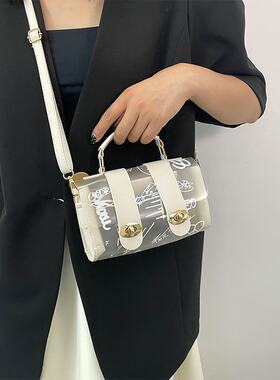 透明果冻包少女斜挎包