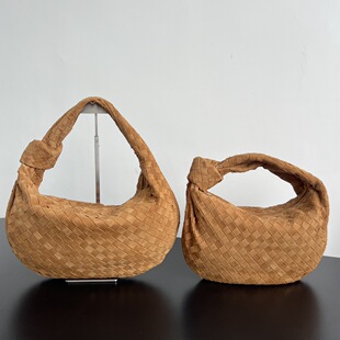 新品打结包small/teen 麂皮琥珀色jodie慵懒老钱风vintage复古风