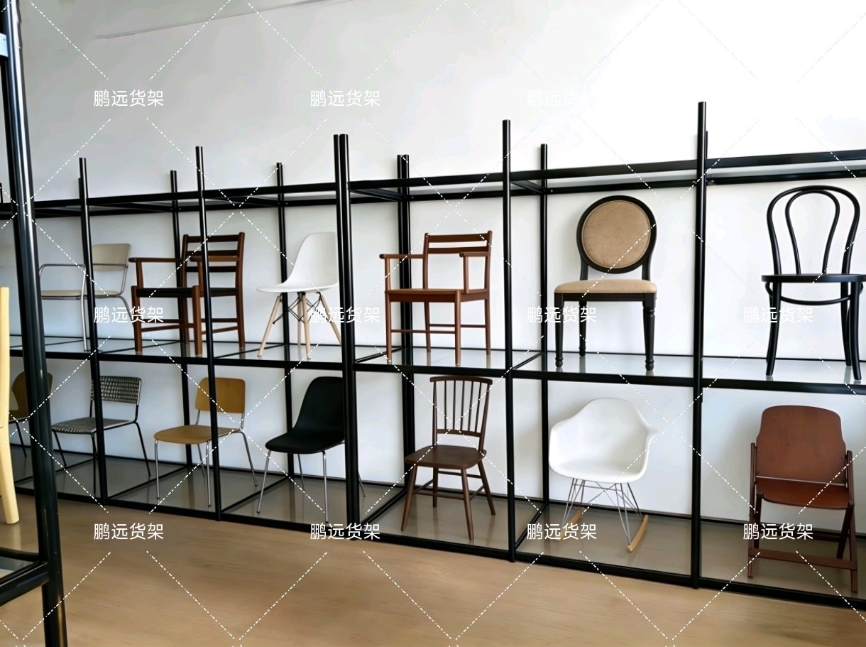 铝合金框餐椅展示架展会架子时尚简约靠背椅半岛椅子立架凳子展架