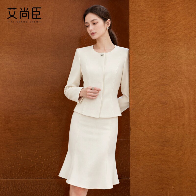 艾尚臣西装鱼尾半裙套装女职业装
