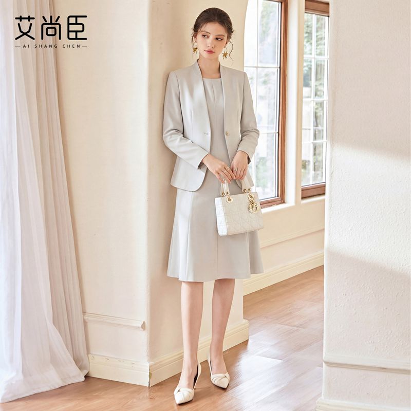 艾尚臣西装套装女款美容师工作服