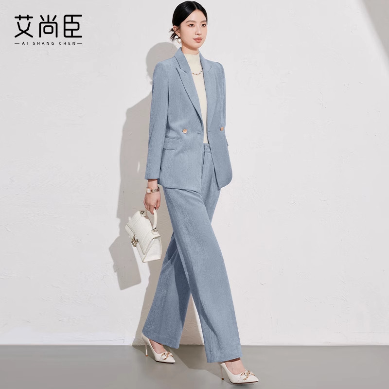艾尚臣西装套装女高级感职业装通勤职场美容院店长案场客服工作服