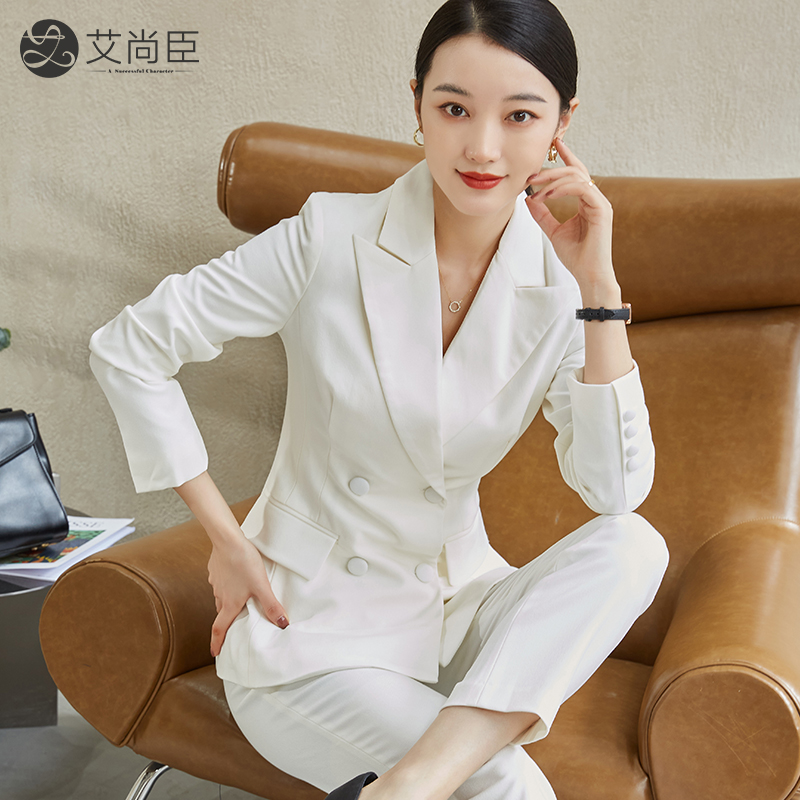 艾尚臣美容院咨询师工作服女春季