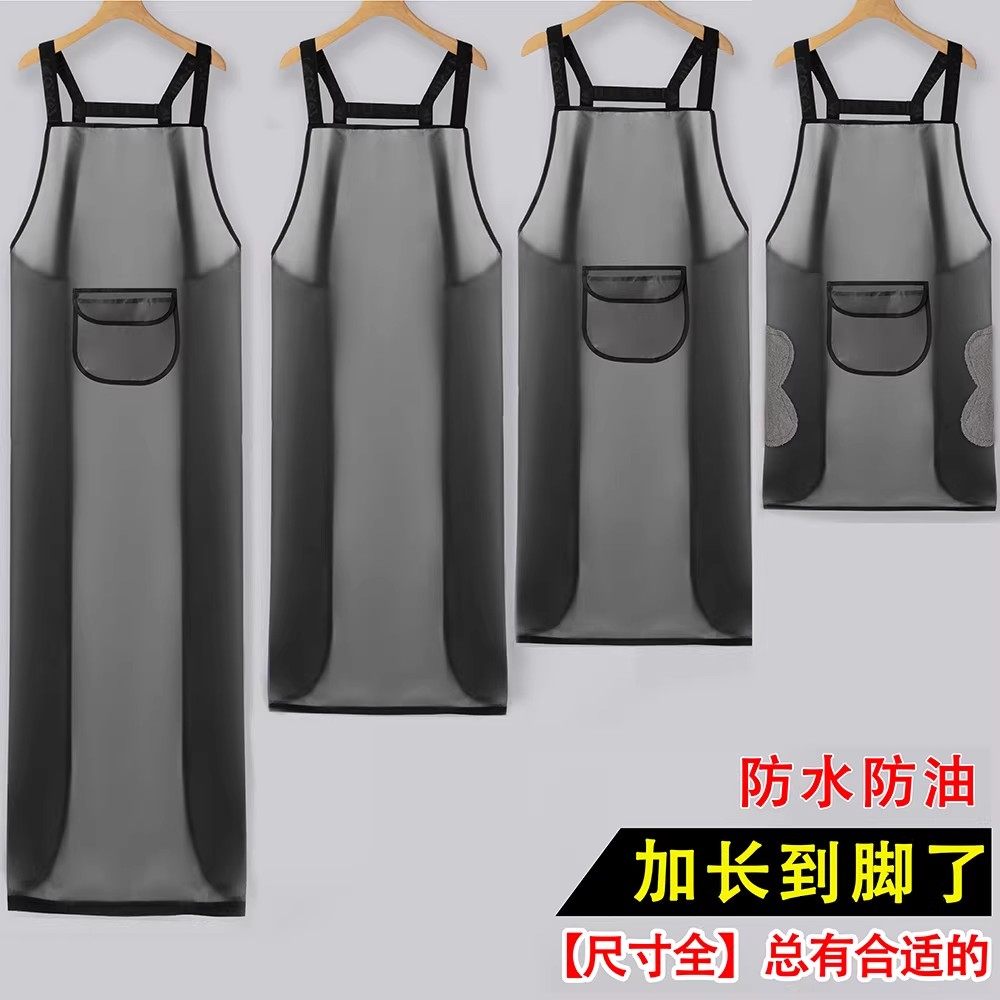 围裙奶茶店专用韩式新款防水防油超强女餐饮防罩衣水产反穿衣罩衣