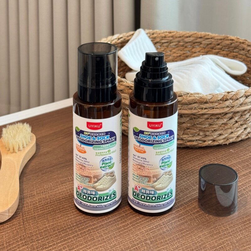 出口单【一喷消臭】鞋袜除臭剂喷雾150ML植萃净味杀菌除臭24h留香