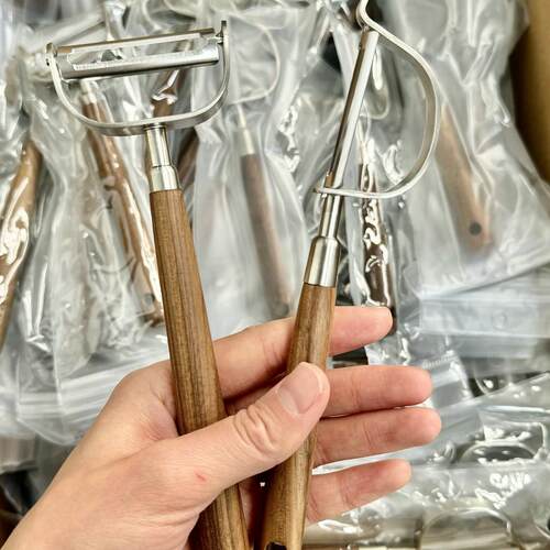 胡桃木多功能水果削皮器
