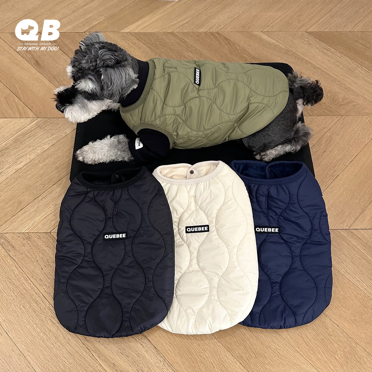 宠物狗冬装加绒开衫棉服棉衣雪纳瑞泰迪比熊法斗加厚保暖马甲坎肩