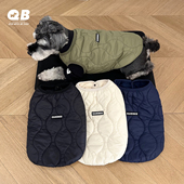 宠物狗冬装 加绒开衫 棉服棉衣雪纳瑞泰迪比熊法斗加厚保暖马甲坎肩