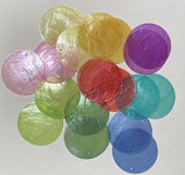 海水珍珠母贝壳圆片手工diy创意风铃隔断门帘彩色贝壳片婚庆饰片