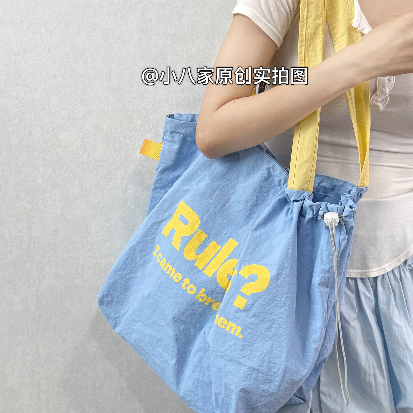 大容量单肩布包学生通勤托特包