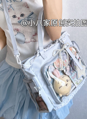 二次元学生党丝带痛包斜挎包女学生上课旅游出行通勤大容量单肩包