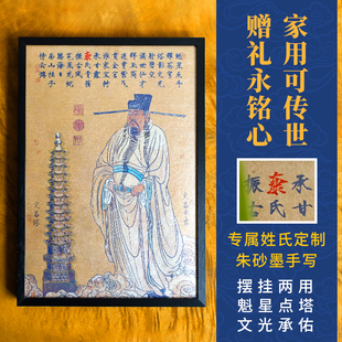 文昌帝君塔魁星点斗装 饰摆件画升学考公上岸中考高考加油励志礼品