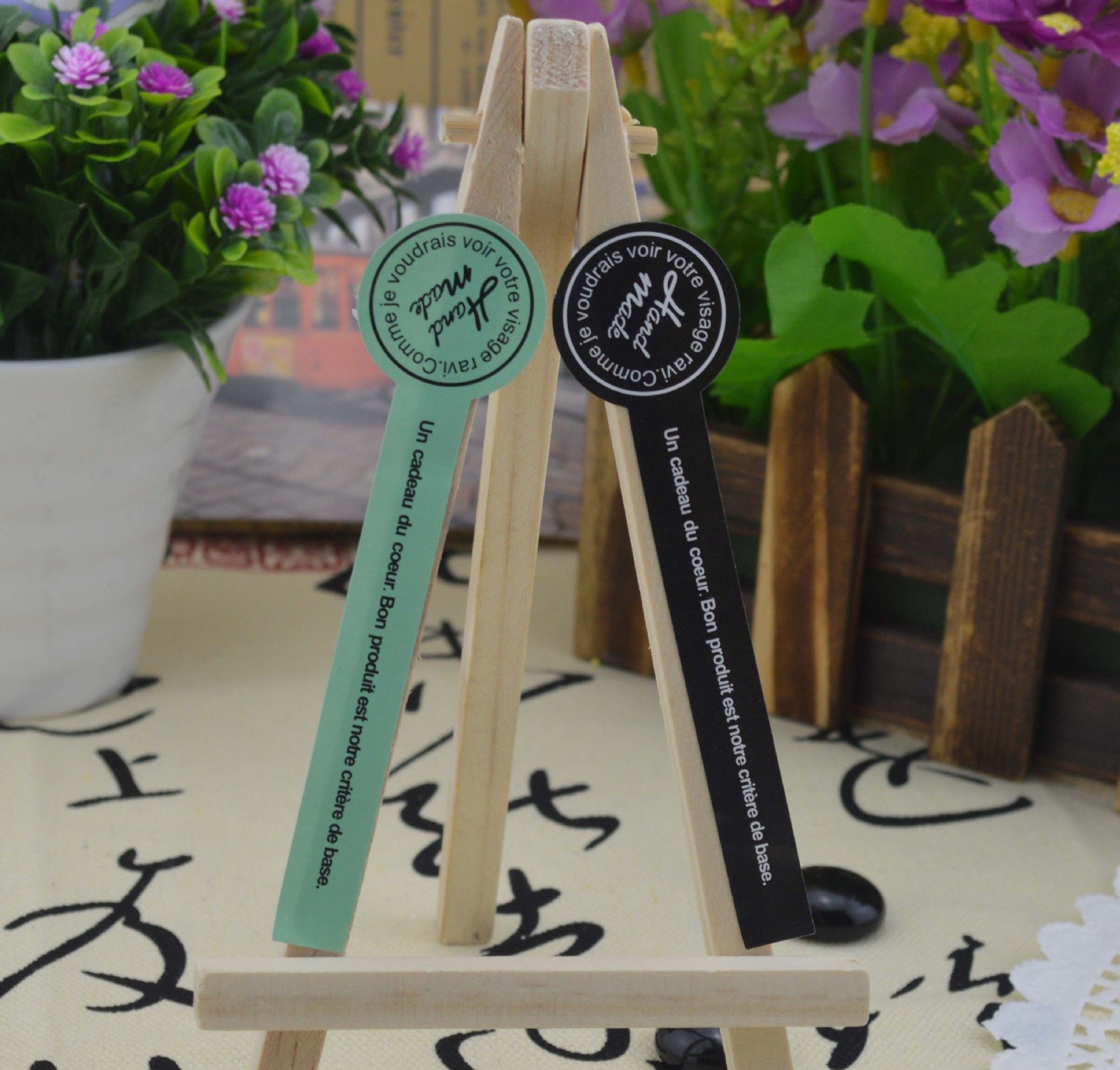 烘焙甜品水果千层蛋糕贴纸食品布丁瓶口不干胶贴纸纯手工制作贴纸