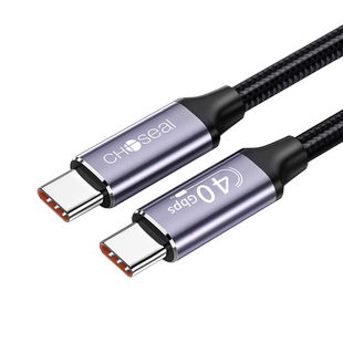秋叶原USB4数据线全功能typec双头雷电4/3pd100w240W快充40Gbps高清8K视频线公对公适用苹果macbook手机