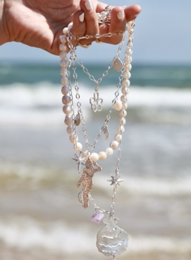 Surfing Girl｜冲浪女孩系列女性力量之美纯银吊坠小众设计项链