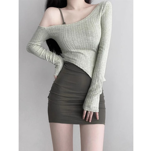 秋150cm小矮个子辣妹穿搭套装 裙御姐轻熟纯欲风吊带连衣裙子xxs码