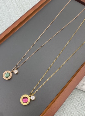 镀金铜铸十字链女精致气质项链