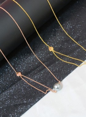 铜铸镀金十字链女时尚项链精致