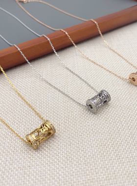 镀金铜铸十字链女精致时尚项链