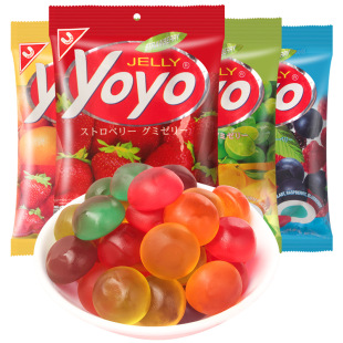 YOYO水果果汁軟糖80g 泰國進口 兒童休閑零食qq糖橡皮糖果