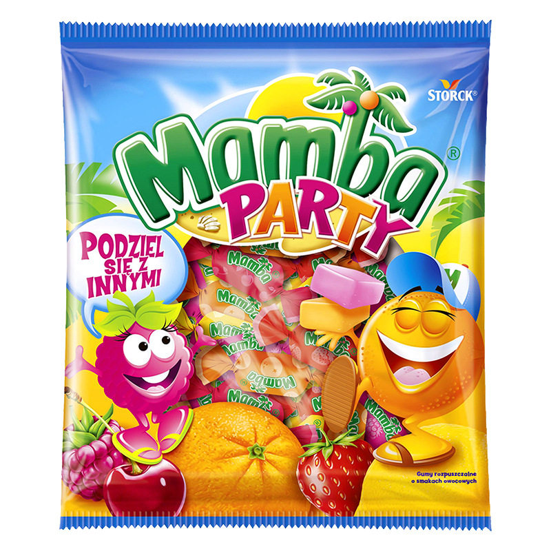 德国进口Mamba派对混合水果味咀嚼软糖独立小包装休闲糖果零食