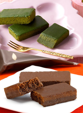 日本直邮伊藤久右卫门宇治抹茶/焙茶巧克力蛋糕5枚/盒伴手礼盒装